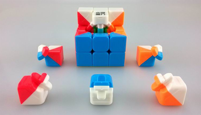YJ YuLong 3x3x3 Stickerless Magic Cube Fluorescent Color 